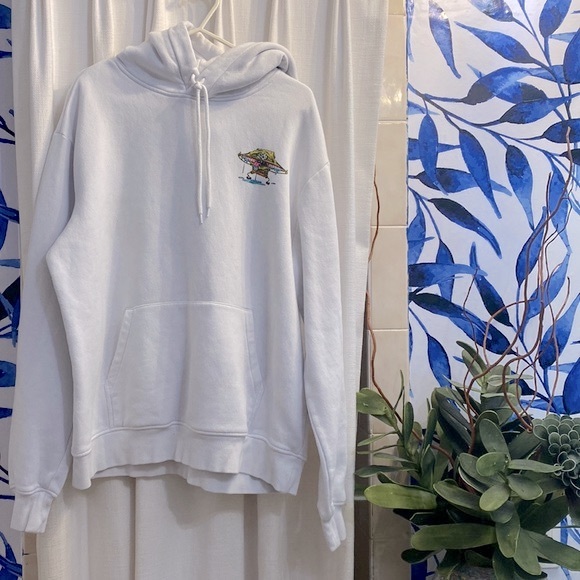 Divided Other - Spongebob Squarepants “Mind Like A Sponge” Hoodie Sweatshirt White Mens Size L